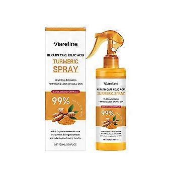 Spray exfoliante de cúrcuma Viareline: limpieza suave y nutrición para el cuerpo.
