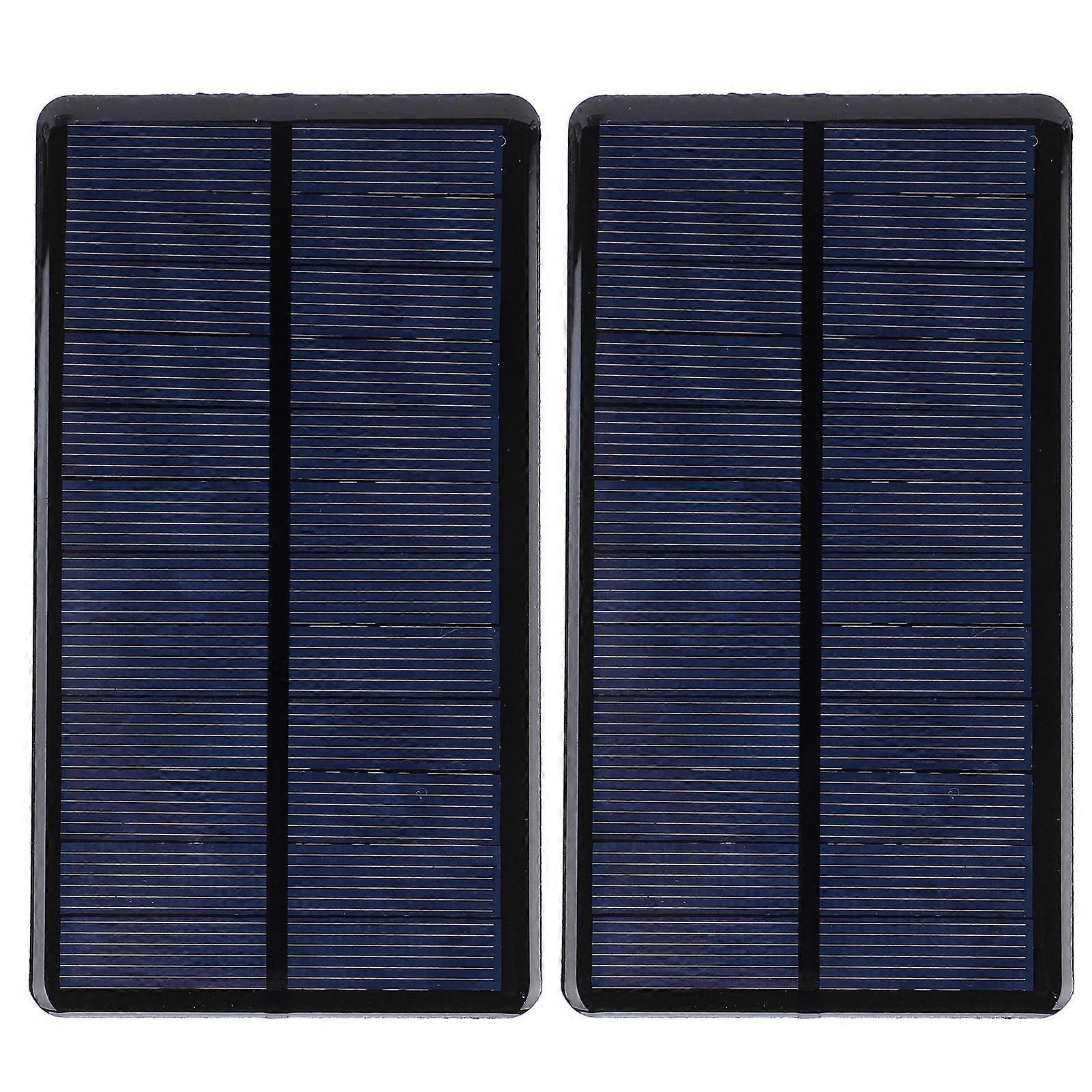 2Pcs Mini Solar Panel Epoxy Battery Cell Board Module Electronic Component 6V 210MA