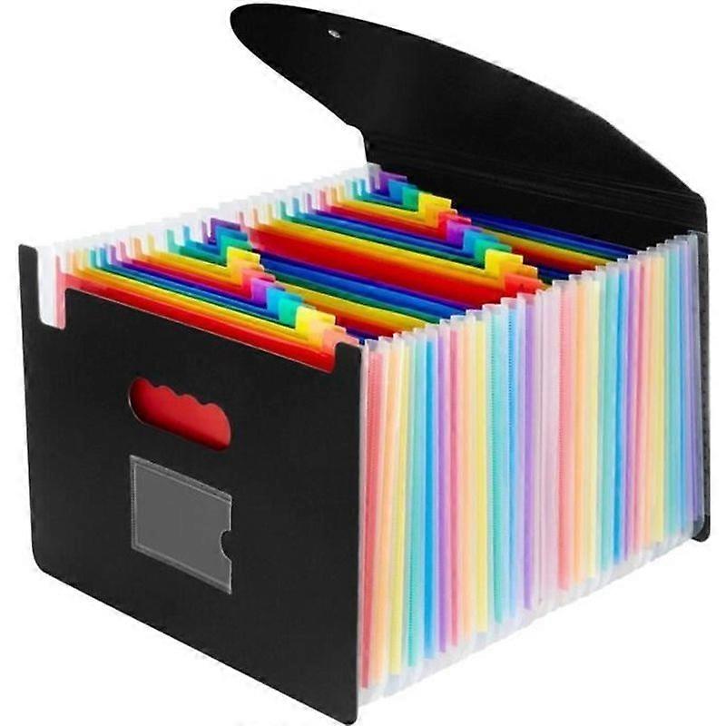 A4 Document Sorter - OffiConsent - Expandable - 24 Compartments - Polypropylene - Mixed