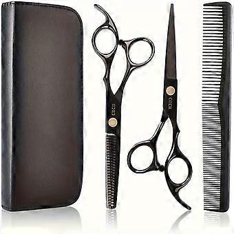 Premium Hair Cutting Scissors Set - Precision Crafted for Hairdressing, Beard Trimming & Grooming - Incl Universal Shears for Men, Women & Pets - Perf