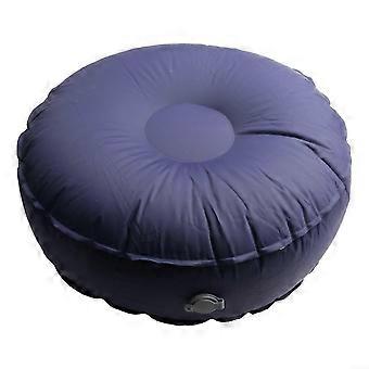 Opblaasbaar yogakussen, voetsteunkussen, fitness, balanstrainingsmat, draagbaar, licht, met lucht gevuld, steunkussen voor yoga, reizen, fitness donkerblauw