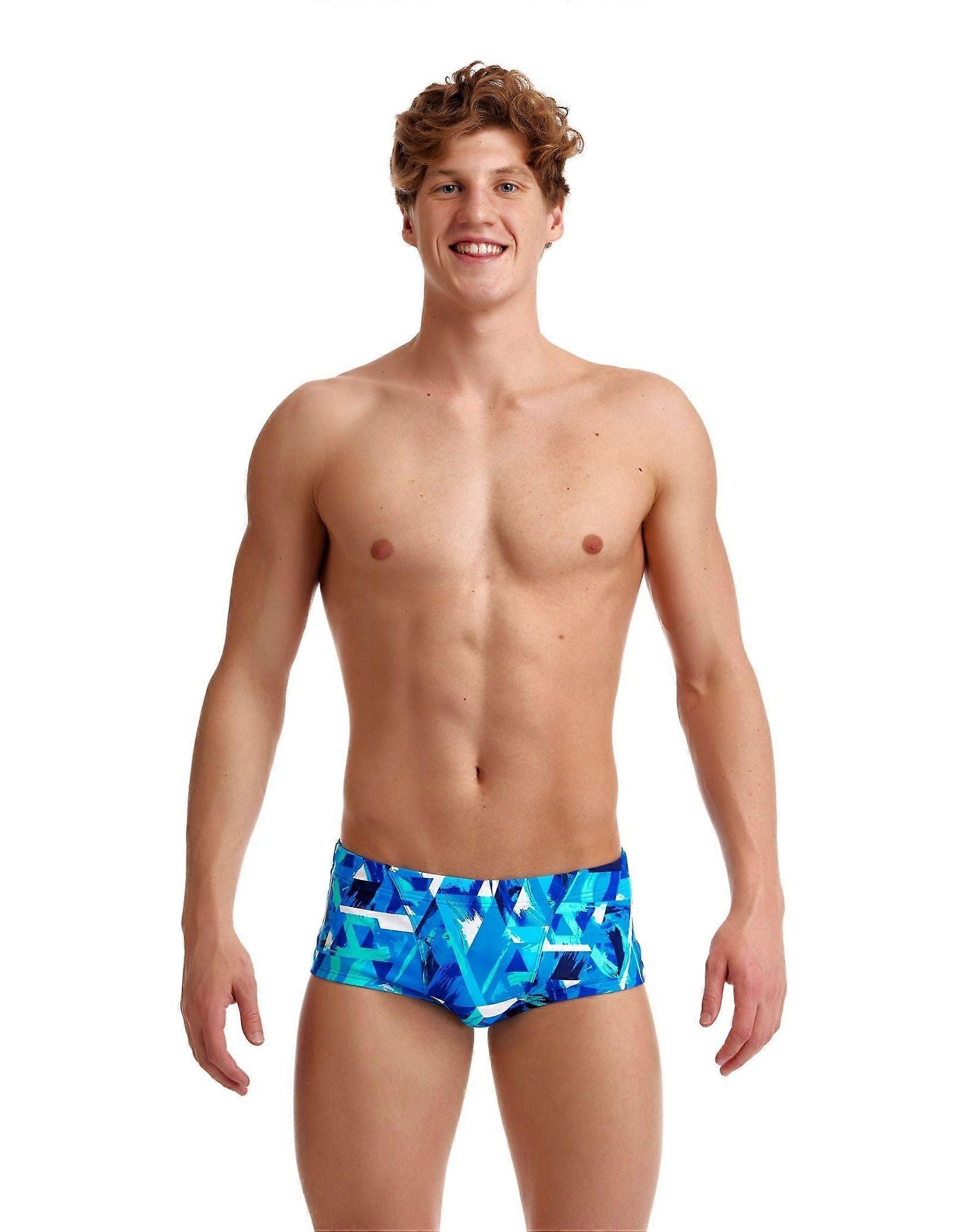 Funky Trunks Bashed Blue Swim Trunks