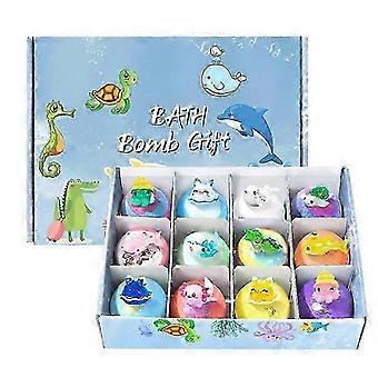 12 Packs Of Children's Bath Bombs Natural Organics Bubble Bath Bombs In Bath Toys For Girls And Boys Birthday Presents For Children