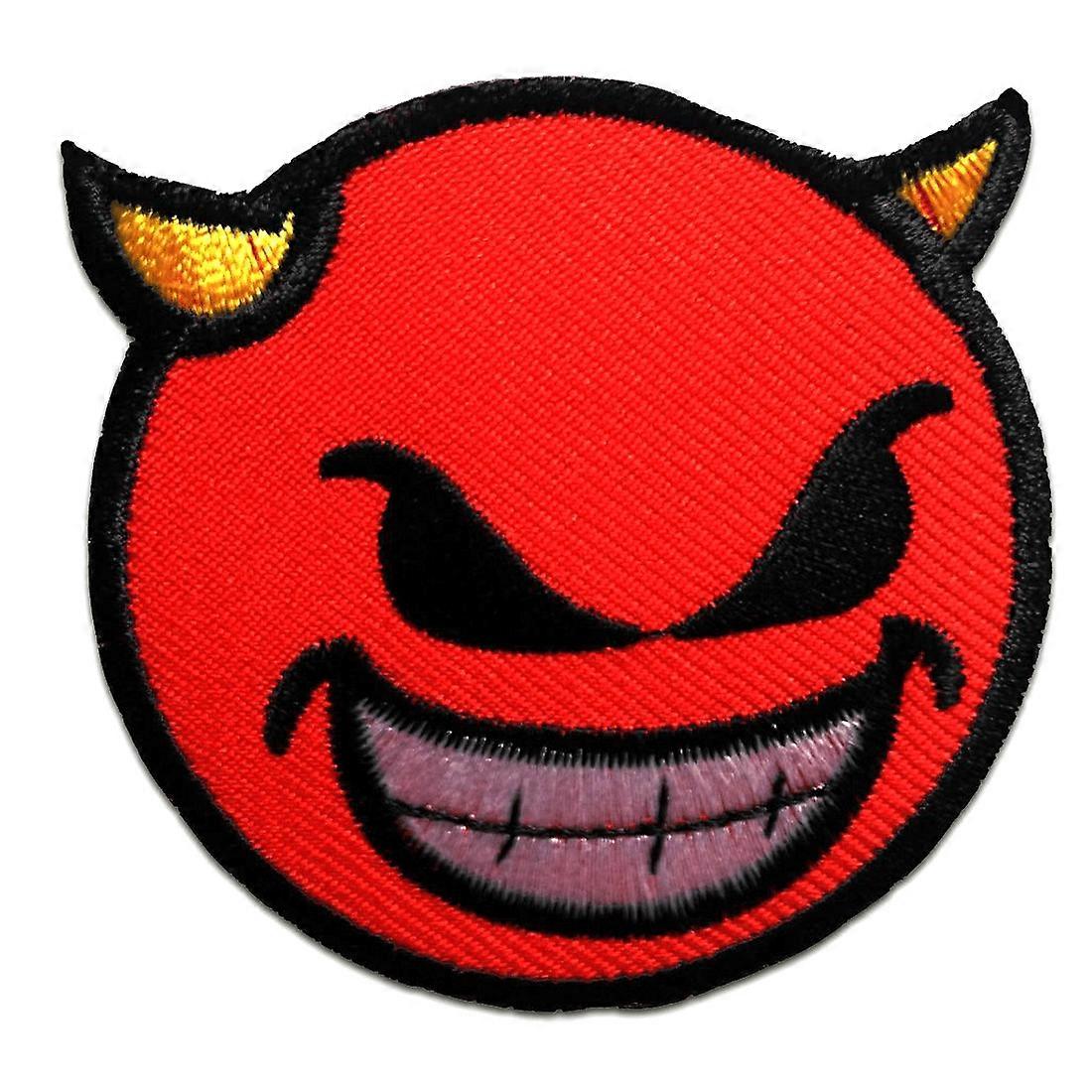 Patch - Teufel devil - red - 6,5 x 6,3 cm - Appliqué Patches