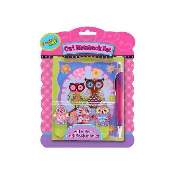 Kreative Kids Owl Notebook Set with Pen and Bookmarks
