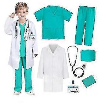 Scientific Experiment Children's Surgical Gowns Medical White Coat Child Doctors Playing Nurse Uniforms Cosplay Costumes Nursing 26-27