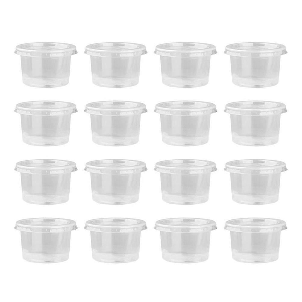 50 Pcs Containers Lids Plastic Pudding Cups Dressing Cups Lids Plastic Appetizer Cup