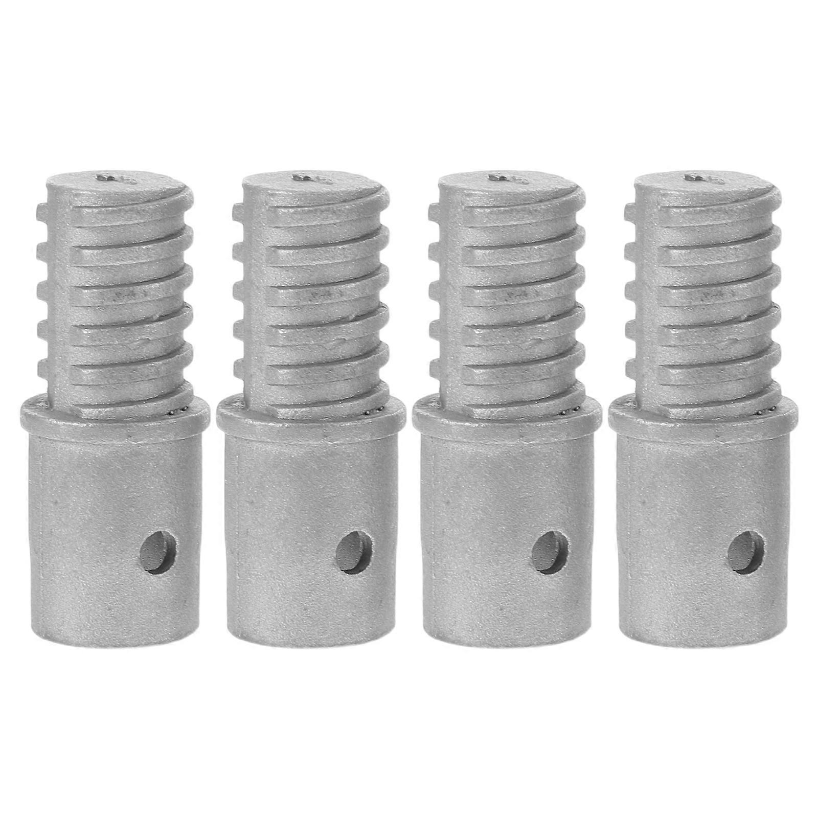 4 Pcs Broom Thread Adapter Extension Pole Attachments Stick End Connector Handle Tip Paint Threaded Replacement Roller