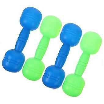 4st barn plast hand hantlar barn hantel leksak hem övning skivstång tyngdlyftning set barn träning fitness sportleksak