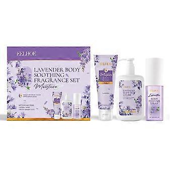 Lavendel kroppsberoligende duftsett Mild fuktighetsgivende hud Hydrerende hudpleiesett