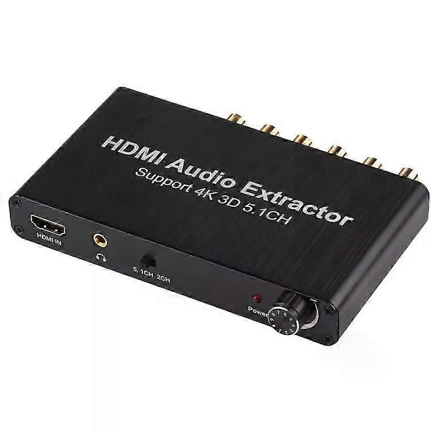 4K HDMI Audio Decoder Extractor-3D,5.1CH Surround Sound