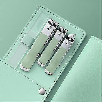 Manicure Set Stainless Steel Nail Clipper Kit All‑in‑One Grooming for Fingernails and Toenails, Silver
