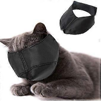 Cat Grooming Muzzle Nylon L Size for Cats Over 5 kg Pet Trimming Bathing Tool Prevents Biting Scratching