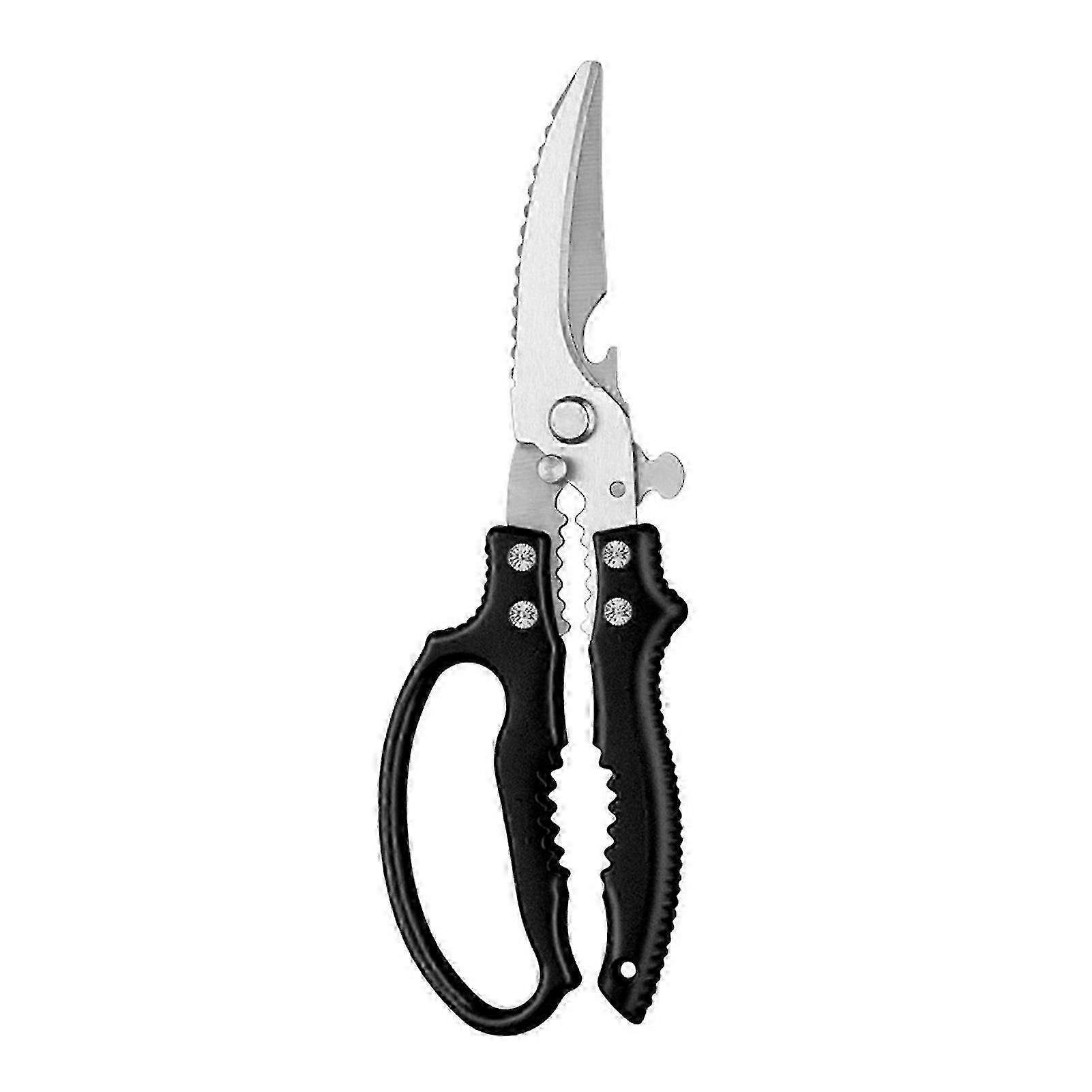 Multi-Functional Poultry Shears & Nut Opener Kitchen Tool for Bone Chopping & Herb Snipping
