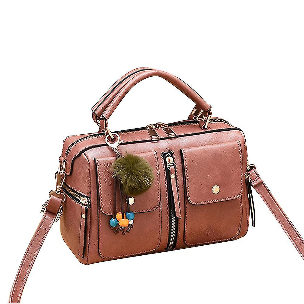 Kvinnor Läder Handväska Damer Axelväskor Messenger Väskor Kvinnor Tote Väska