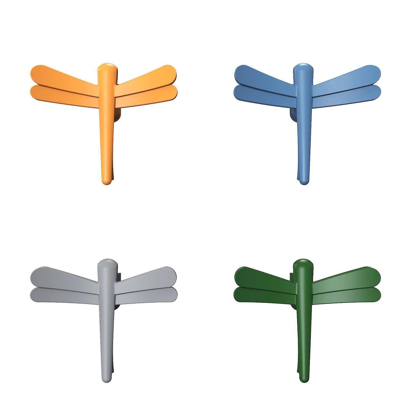 Multifunctional Hook With Sealing Clip And Data Cable Winder Dragonfly Shape