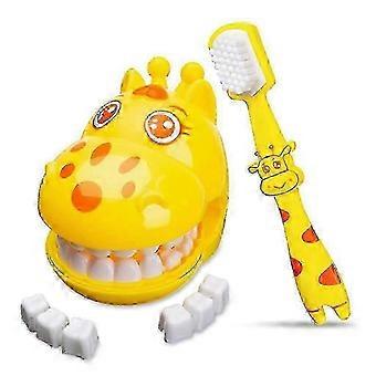 Giraffe Teeth Model For W/ Teeth Brush Toddler Gift Teeth Brushing Teaching Aidxx