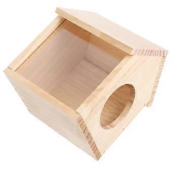 Hamster House Maze Wooden Hideout for Small Animals 2Pcs Hamster Hut