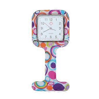 Hanging Watch Nurse Watch for Medical Use Durable Printed Silicone Design