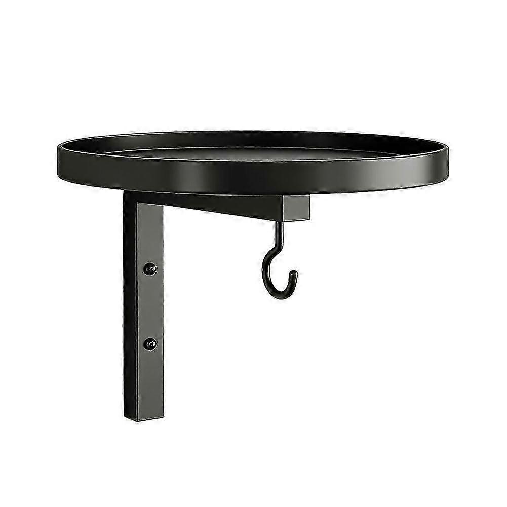 Wall-Mounted Iron Bird Bath Feeder Tray