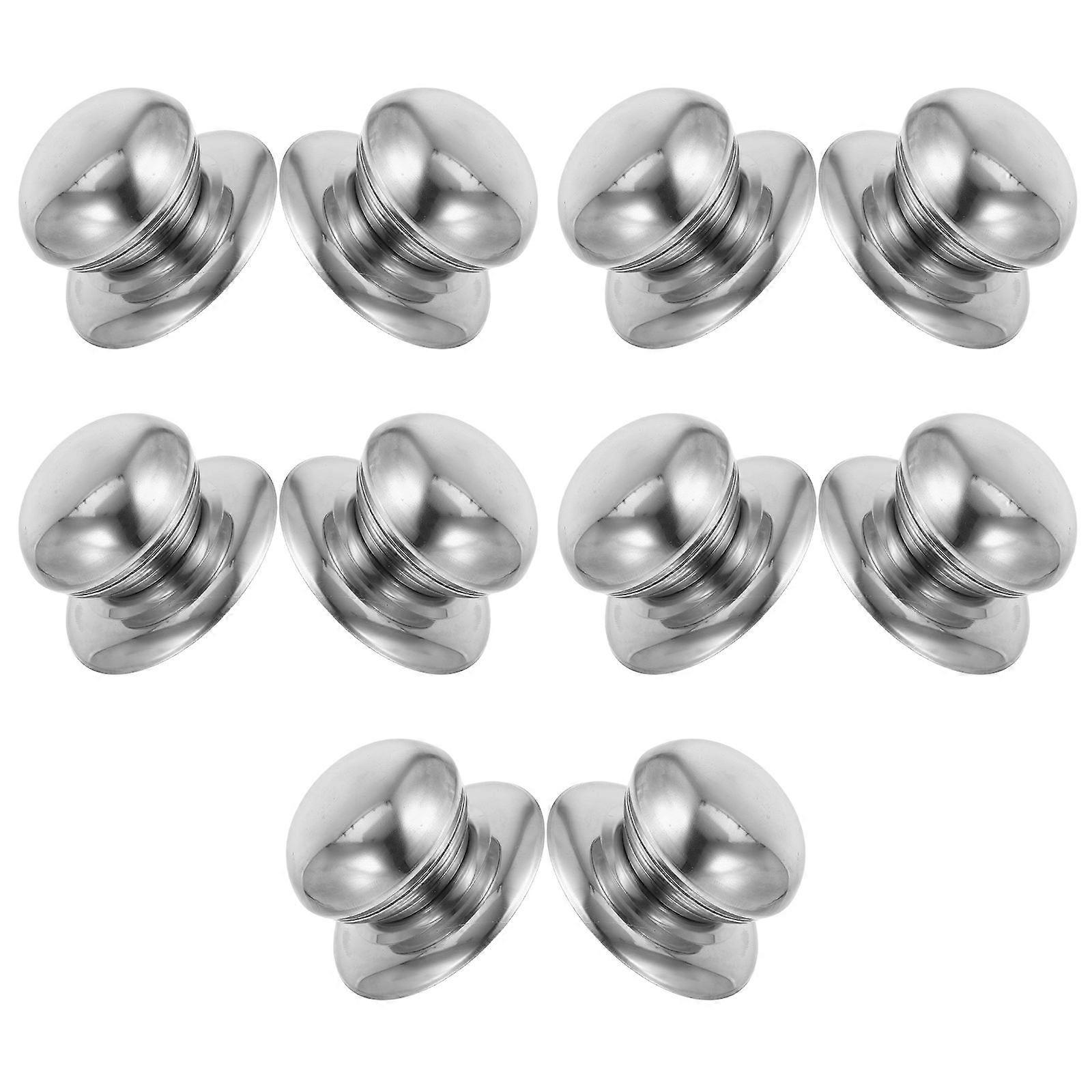 40Pcs Silver Stainless Steel Pot Lid Knobs for Pan Handle Replacement