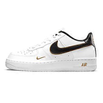 Nike Air Force 1 Low '07 LV8 Double Swoosh White Metallic Gold GS DM3322-100