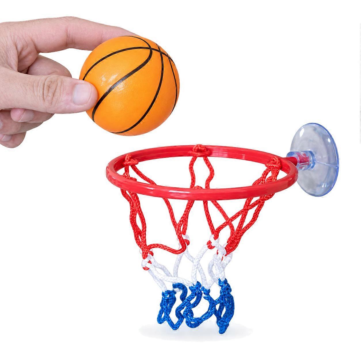 Kids Mini Basketball Set with Solid Rubber Ball for Table Shooting Game