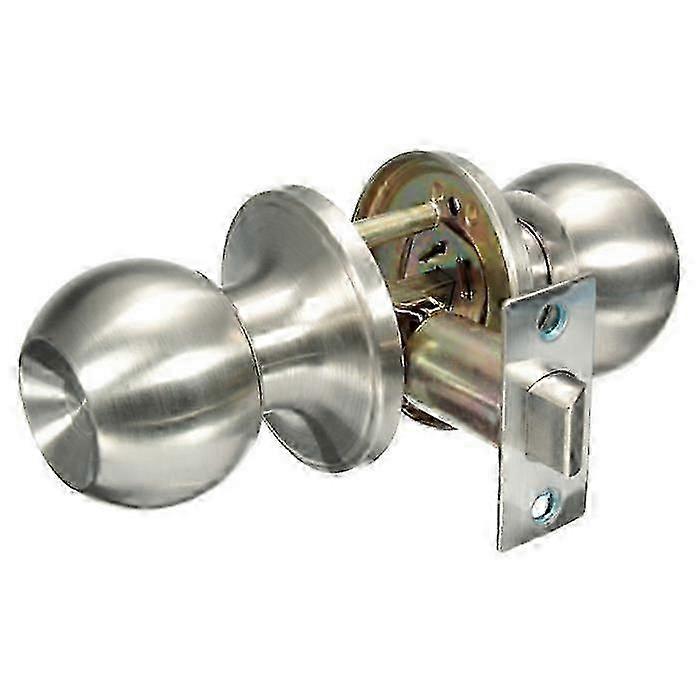 Brushed Stainless Passage Door Knob Set