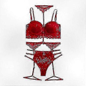 Lace Trimmed Garter Set compatible with Women with Strappy Design-Good