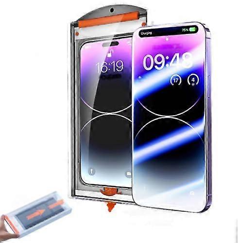 Screen Protector for iPhone with AutoAlign Install Kit, Dust Push Pull Bin, HD and Privacy Options