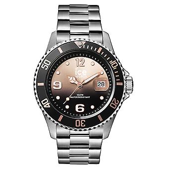 Ice Steel Quartz analoge vrouwen horloge met roestvrijstalen armband IC016768