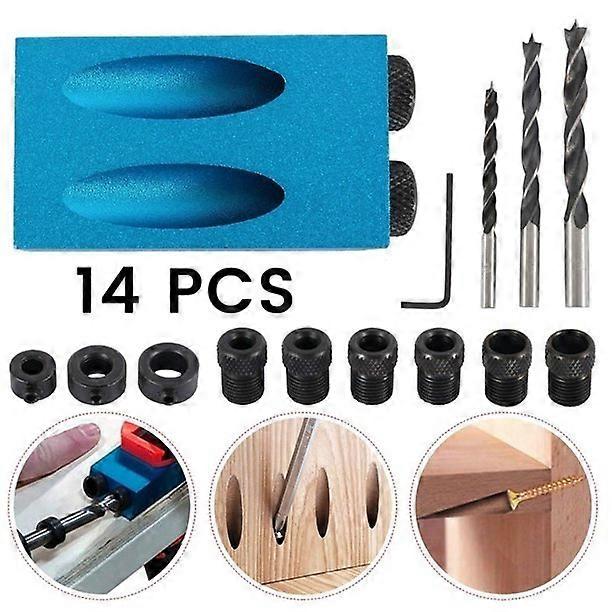 Precision Angle Drill Guide Lightweight Durable Aluminum Pocket Hole Jig