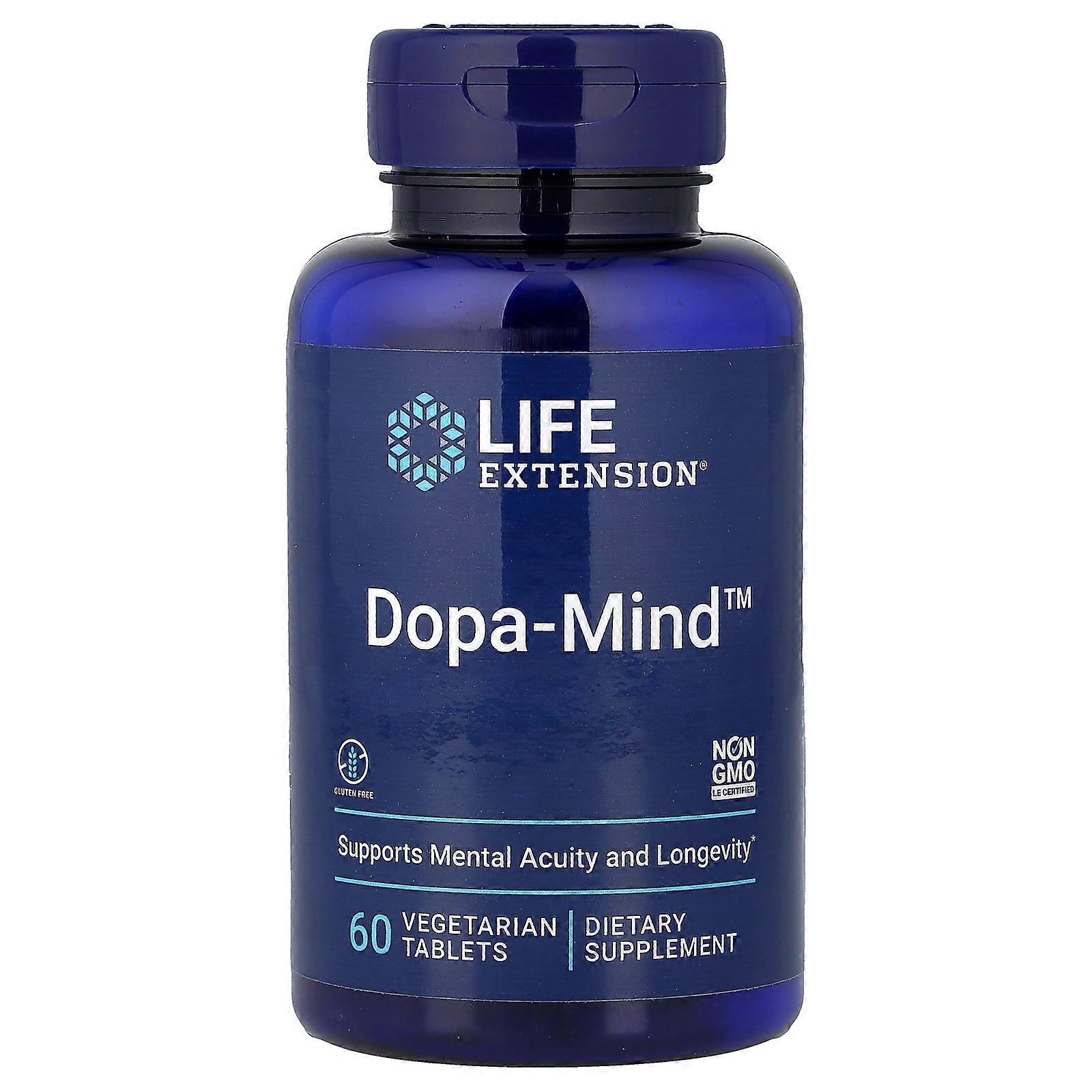 Life Extension, Dopa-Mind, 60 Vegetarian Tablets