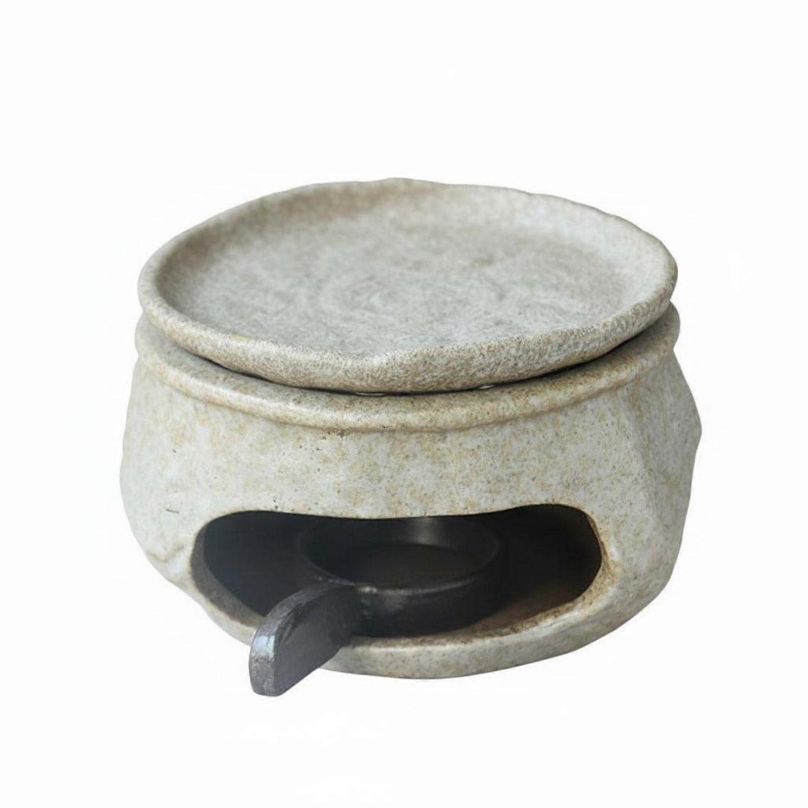 Ceramic Tea Roaster Multi-Functional Pottery Tea Leaf Warmer for Meditation