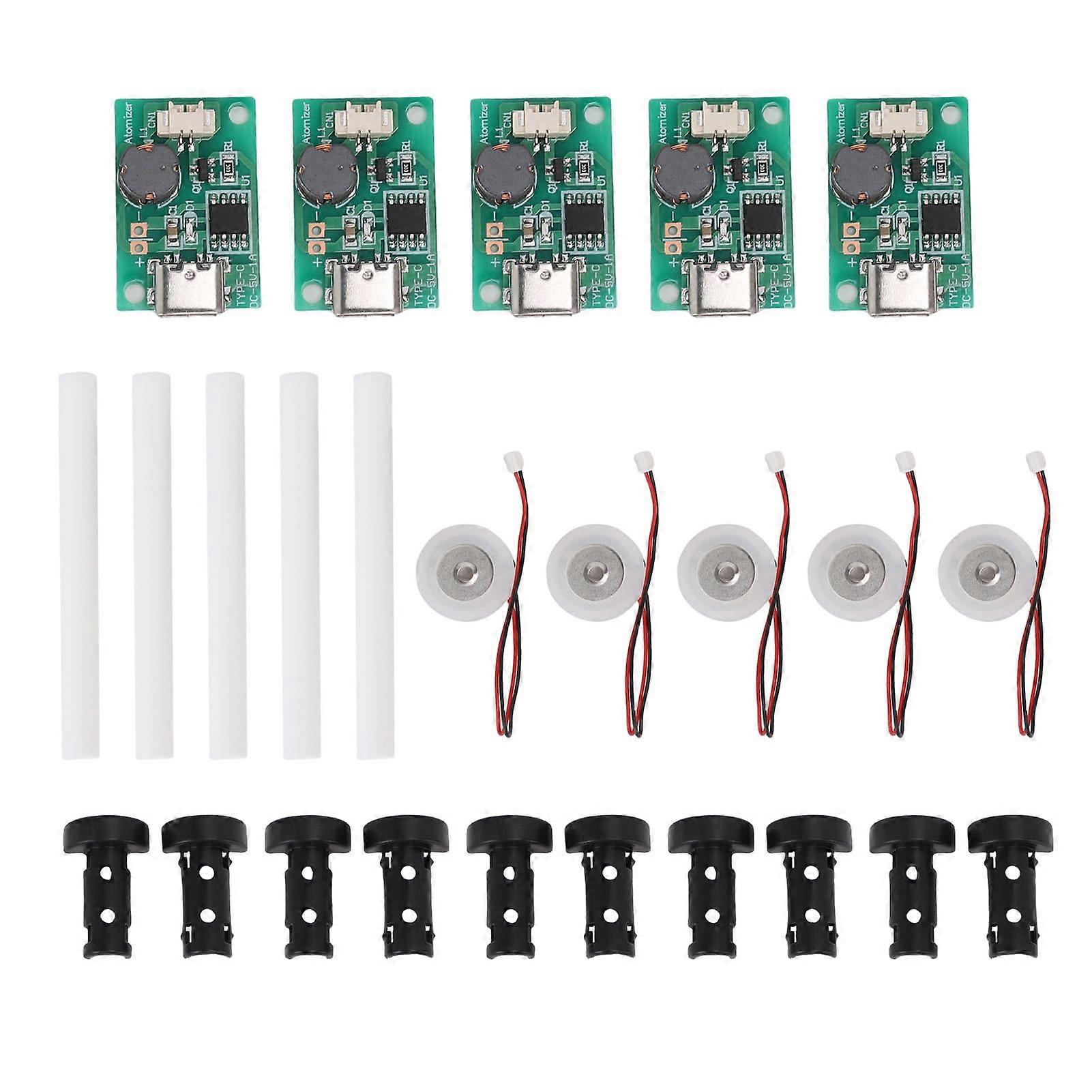 5 Pack Ultrasone Atomisation Maker Module, Multifunctionele USB-luchtbevochtiger