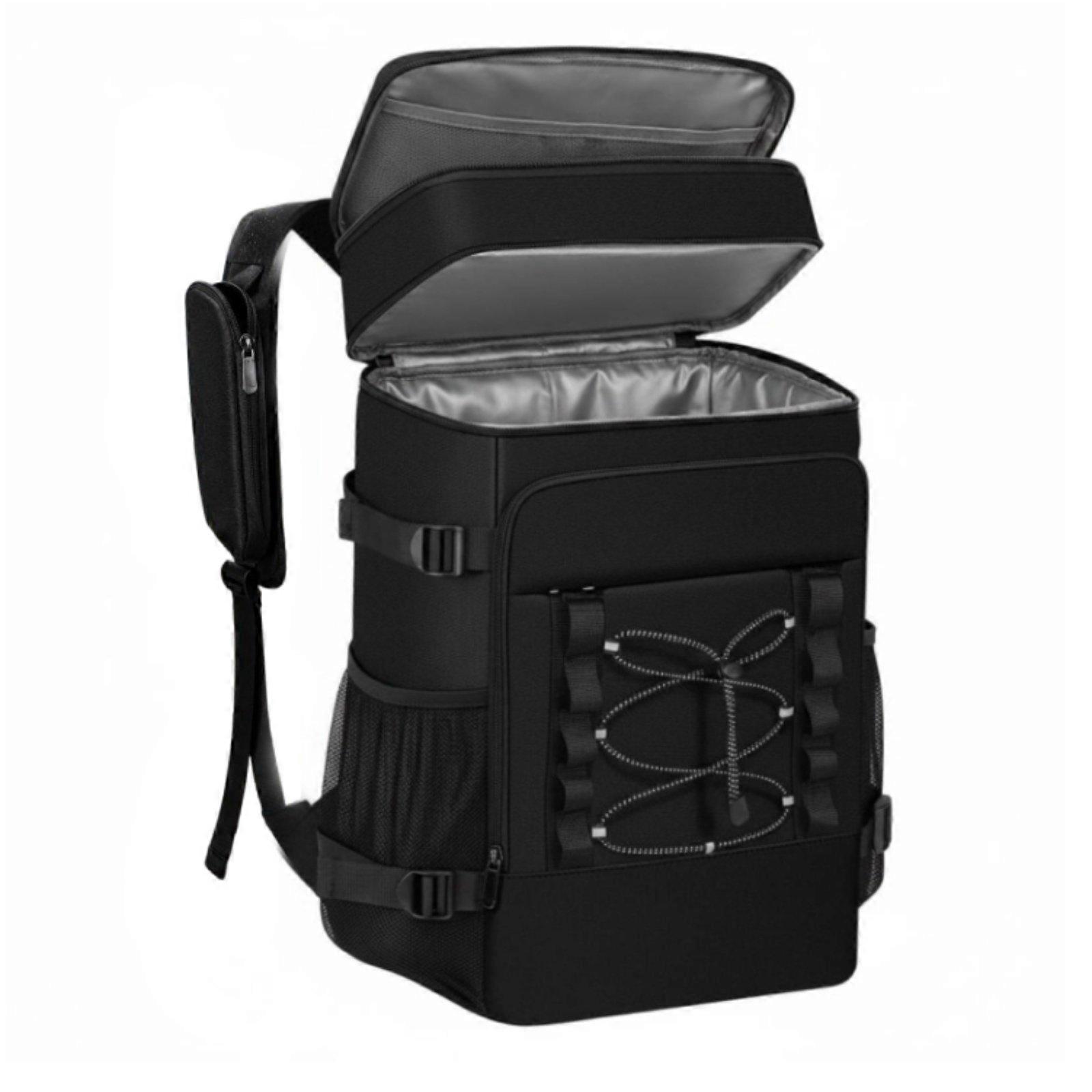 Large Insulated Backpack Cooler Portable Thermal Lunch Bag Multiple Pockets