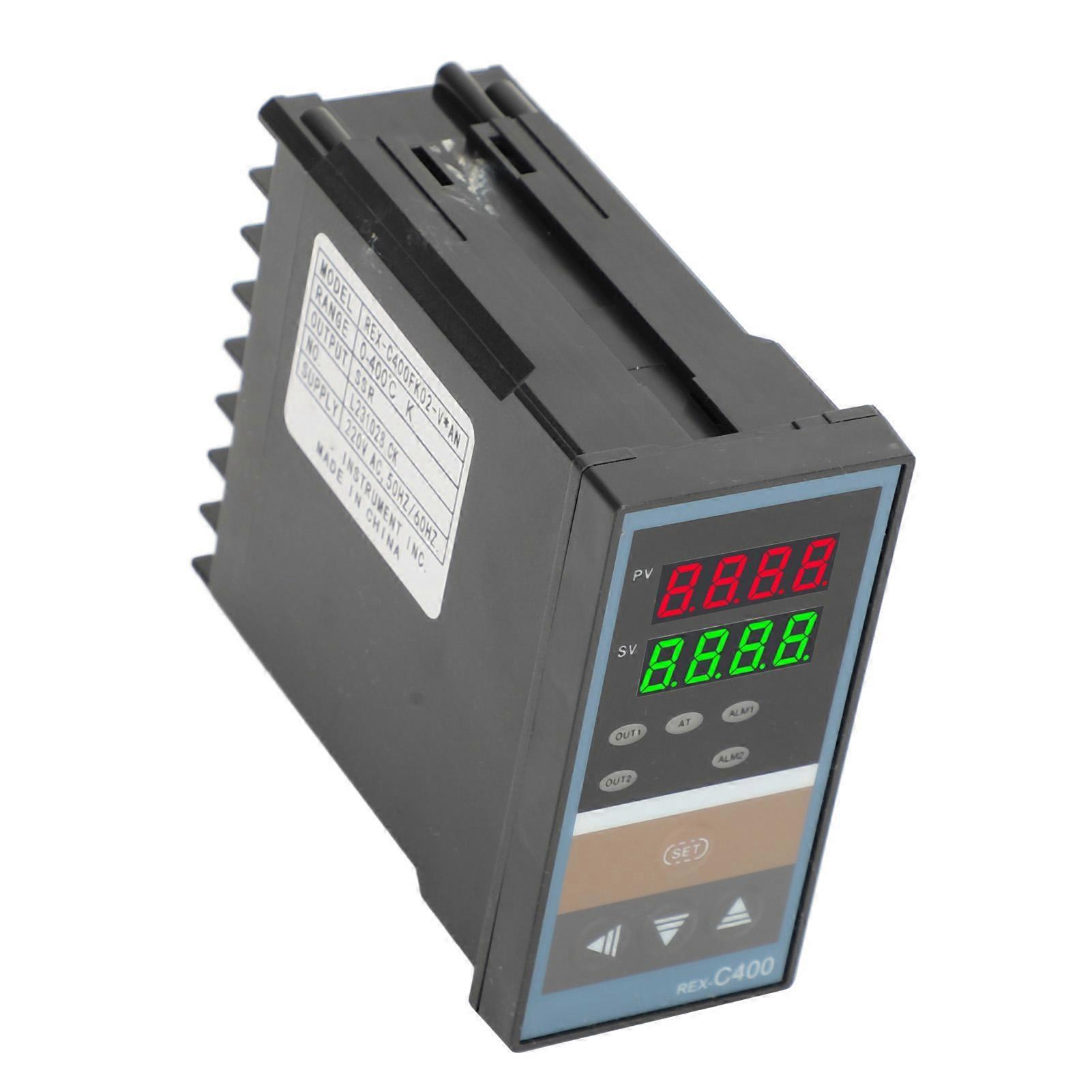 Smart Temperature Controller Digital Display High Accuracy PID Control Thermostat with SSR Solid State Relay 220ACV
