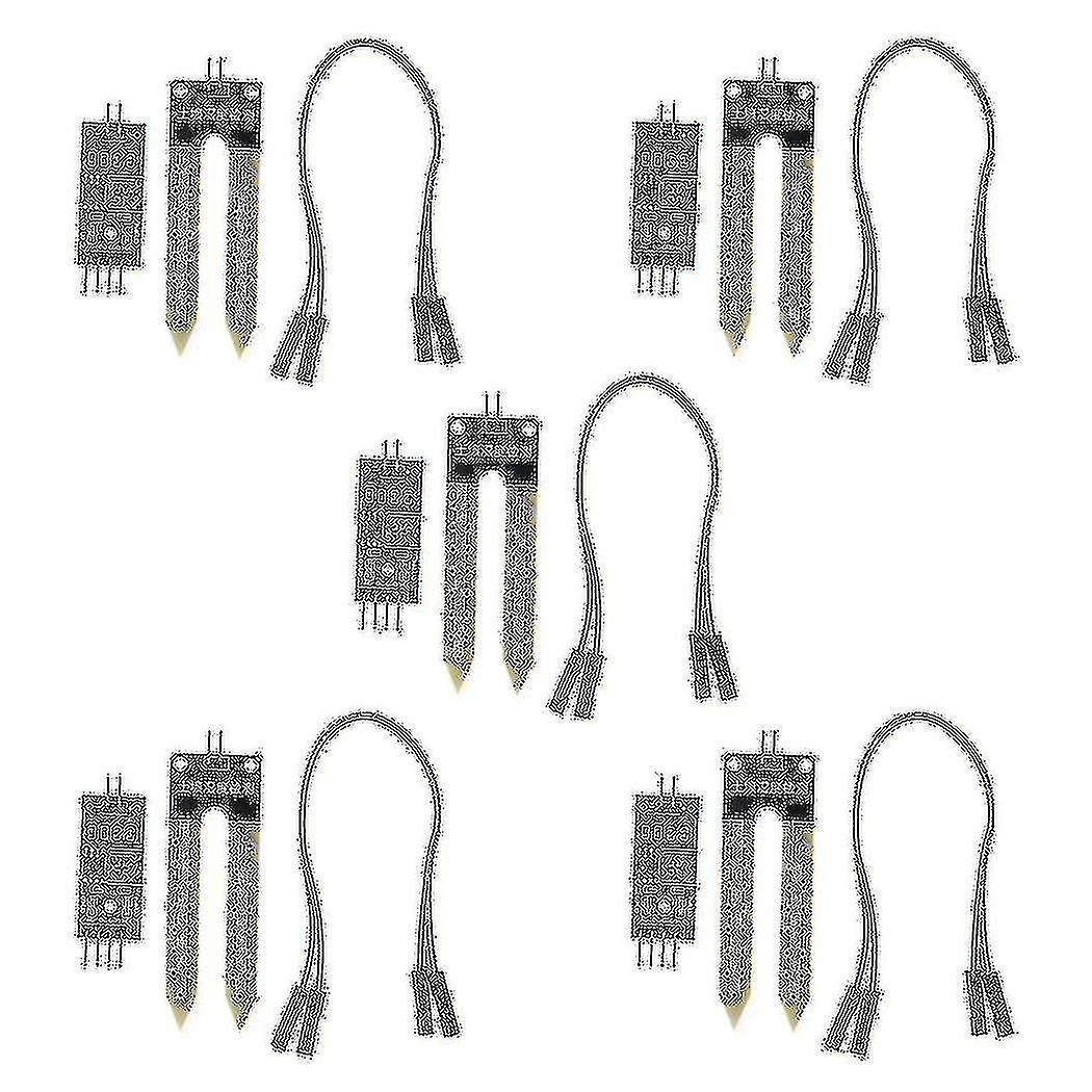 5pcs Soil Moisture Hygrometer Module For Moisture Wire Water Sensor Detection Te215