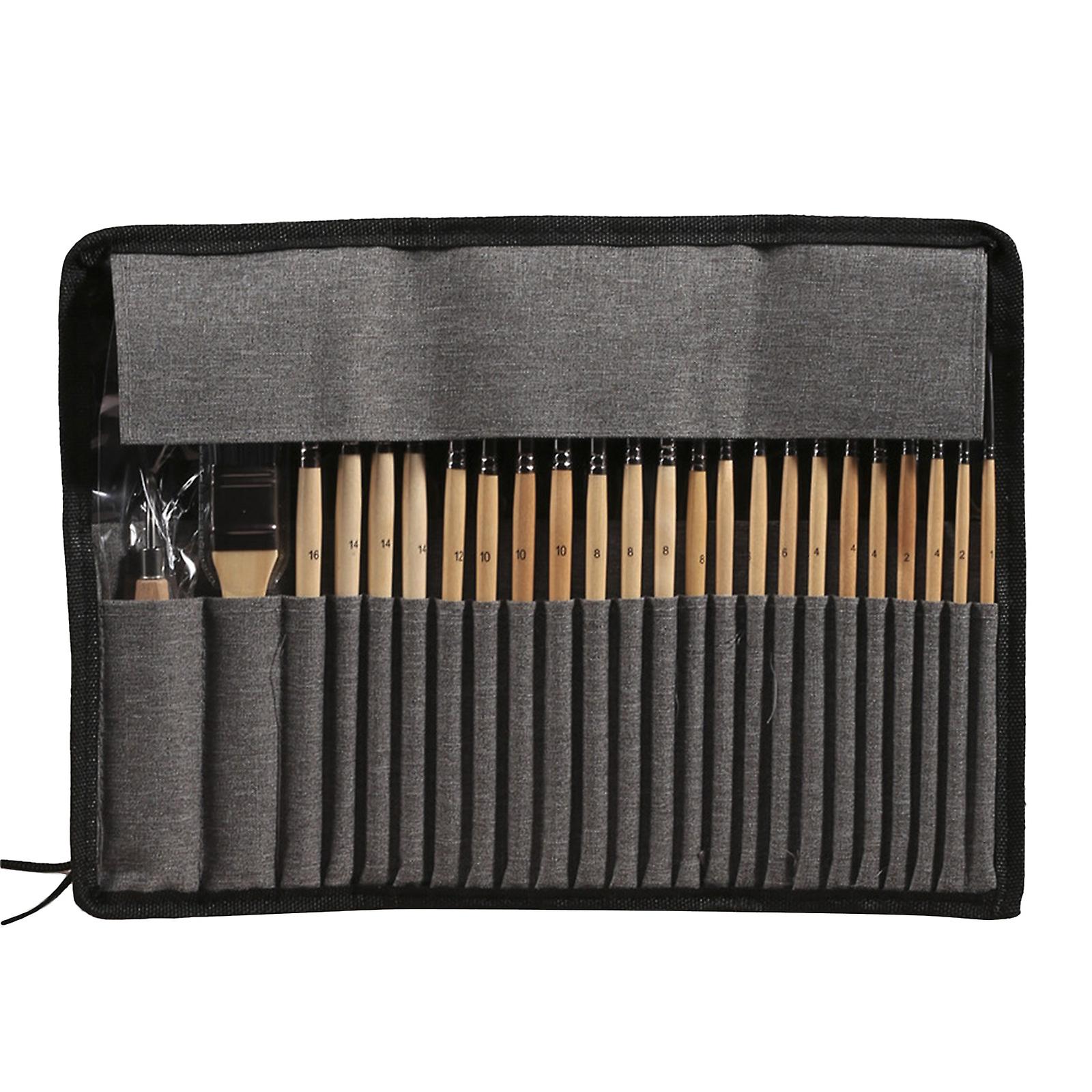 Practical Artist Paintbrushes Scraper Nylon Tips for Canvas Boards Ceramic 24X