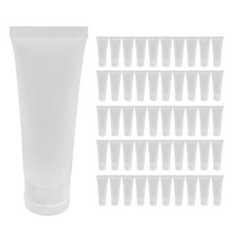 50pcs 50ml frosted clear plastic zachte buizen lege cosmetische crème emulsie lotion verpakking bevatten
