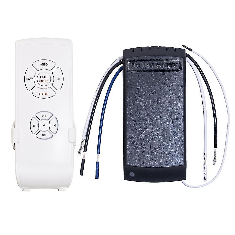 Universal Ceiling Fan Lamp Remote Control Kit Ac 220v Timing Setting Switch Adjuste Wind Speed Tran