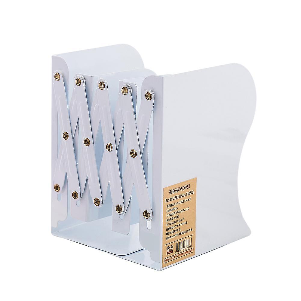 Retractable, Foldable, Decorative Metal Bookend For Book Shelf Storage Rack
