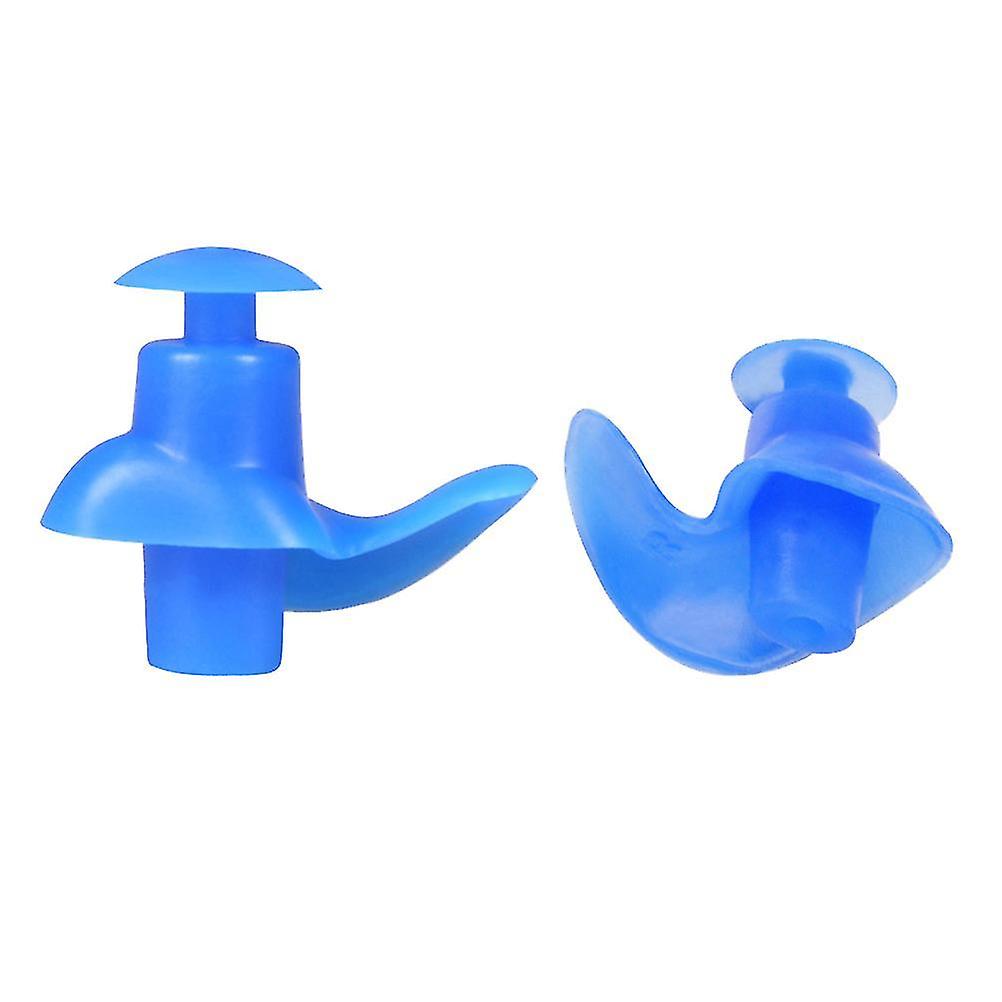 15 Pairs Comfortable Noise Reducing Non-toxic Waterproof Blue Premium Soft Swimming Ear Plugs For Sl