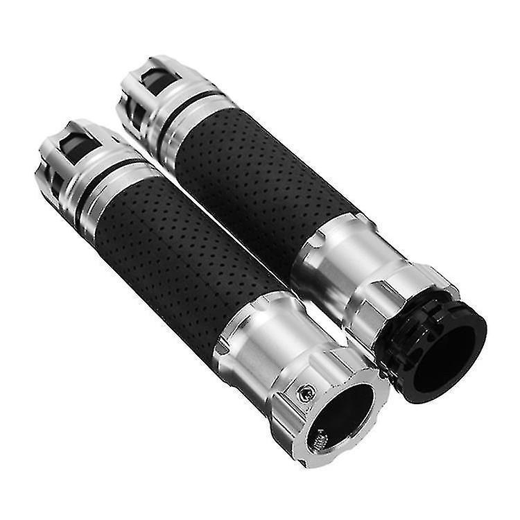 Motorcycle Accessories Handlebar Grips Handle Grip Handle Bar Motorcycle(silver)