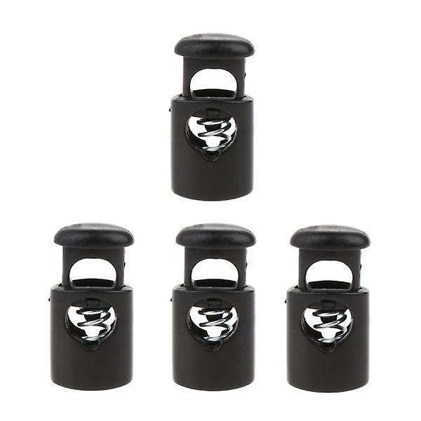 8x4 Pieces Plastic Toggle Barrel Shock Cord Lock Stopper Spring End Stop