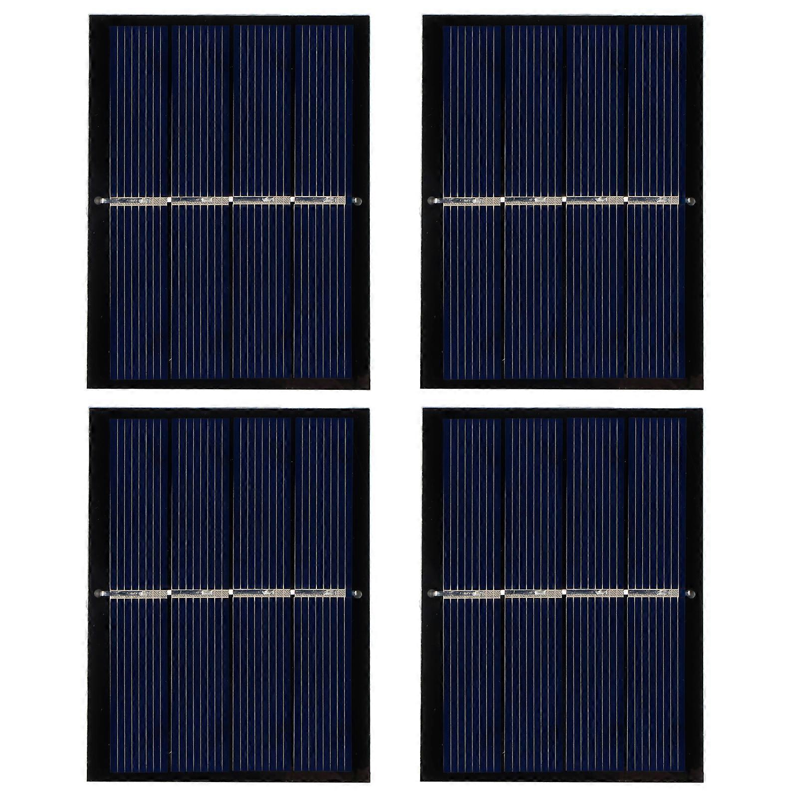4Pcs 0.65W 2V DIY Solar Panel Module System for Solar Toy Light Battery Charging 60x80mm