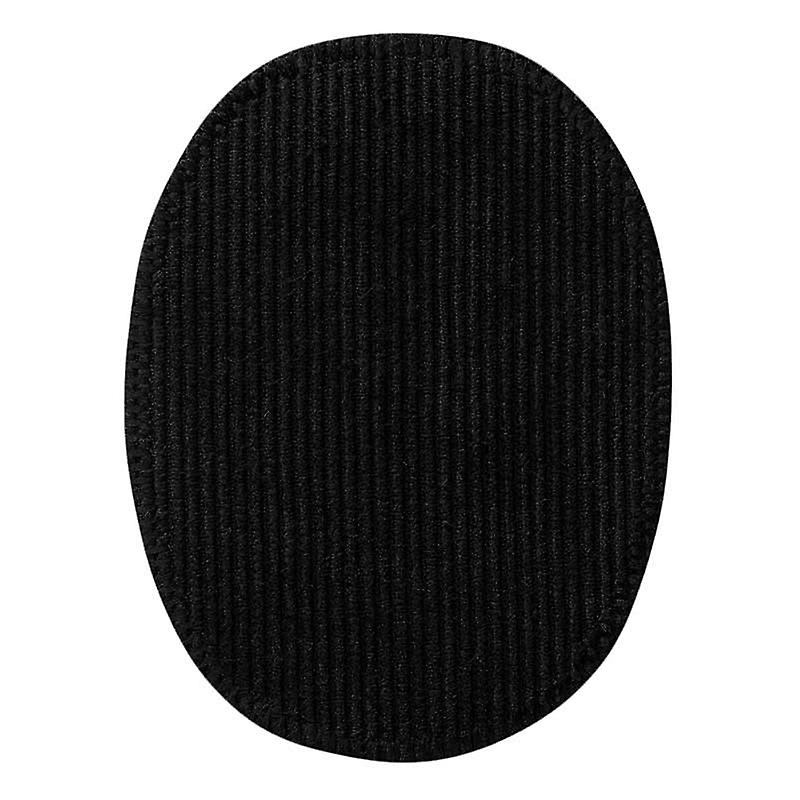 Corduroy patches, black 2 pcs. - Patch, iron-on patch, size: 9.5 x 12.0 cm