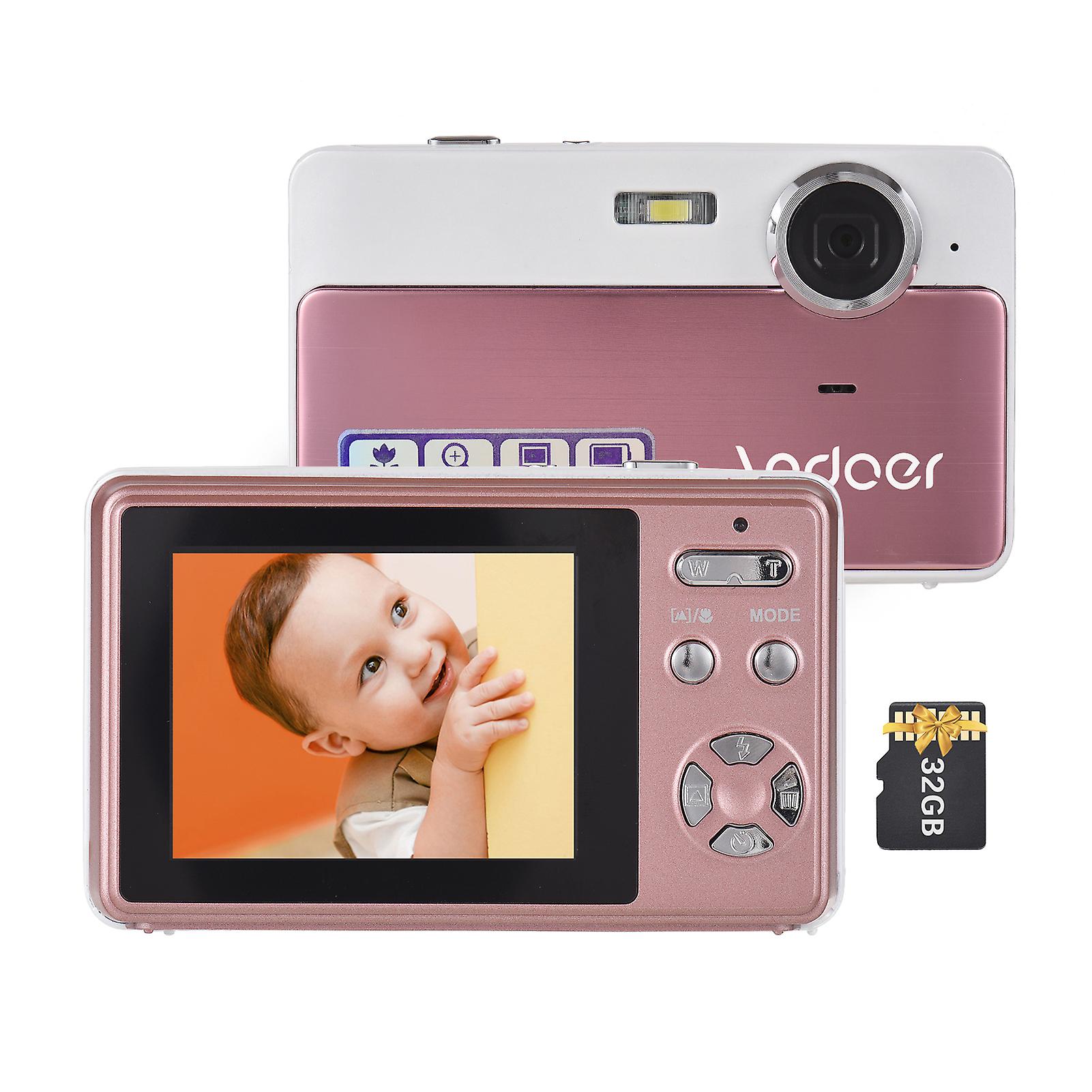 4k Compact Digital Camera Video Camcorder 2.4 Inch Ips Screen
