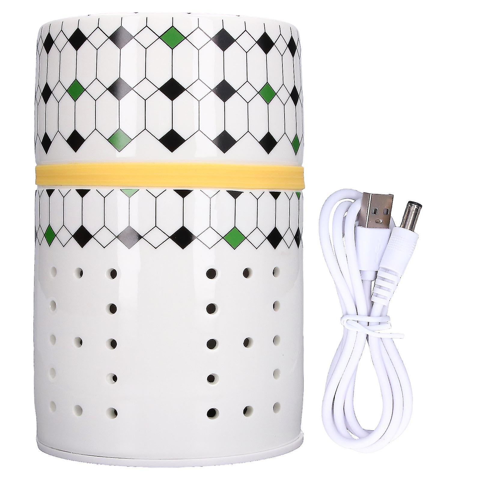 Ceramic Wax Melt Warmer For Home Office, Flameless Aroma Diffuser With Colorful Led Light And Dual Filtration System, Perfect Decorative Air