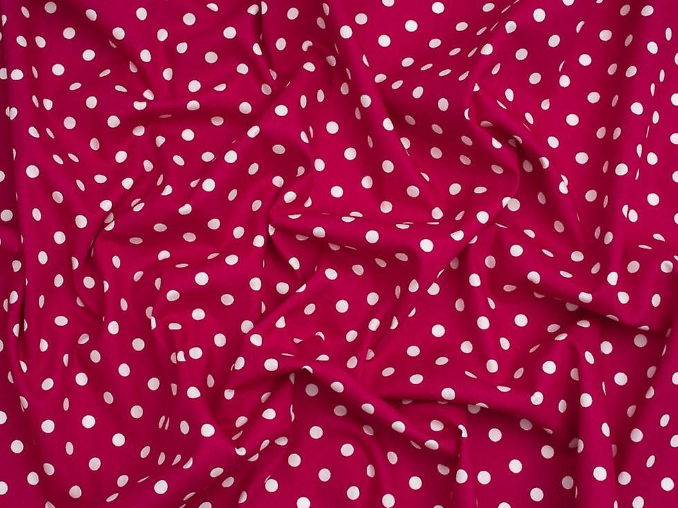 Minerva Core Range 100% Cotton Poplin Fabric Cherry Pink - per metre